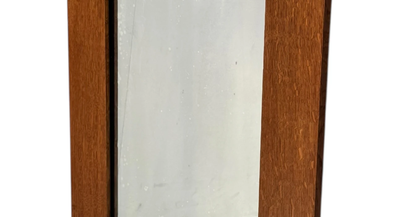 Arts & Crafts Wall Mirror with Hand-Carved Frogs by Kobus de Graaff, 1900s